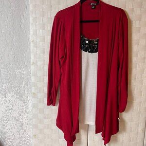 NWT AGB Woman sequined blouse 2XL